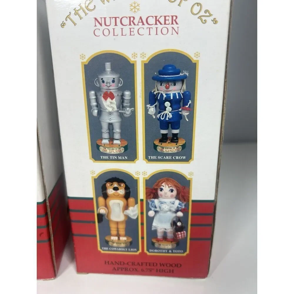 Complete Set 4 Wizard of Oz Wood Nutcrackers By Kurt S. Adler 6.75